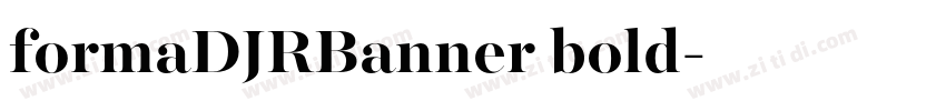 formaDJRBanner bold字体转换